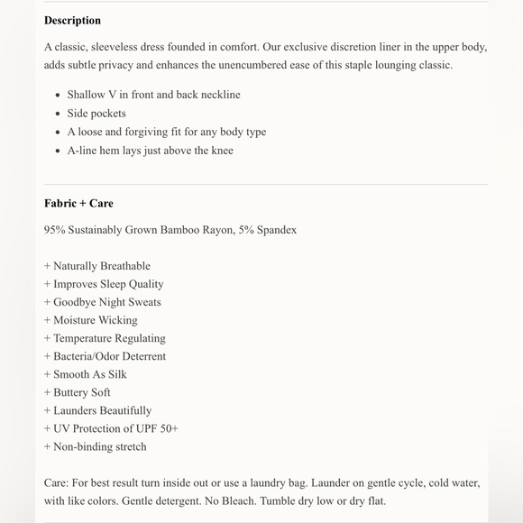 Faceplant Dreams bamboo nightgown - Picture 3 of 9